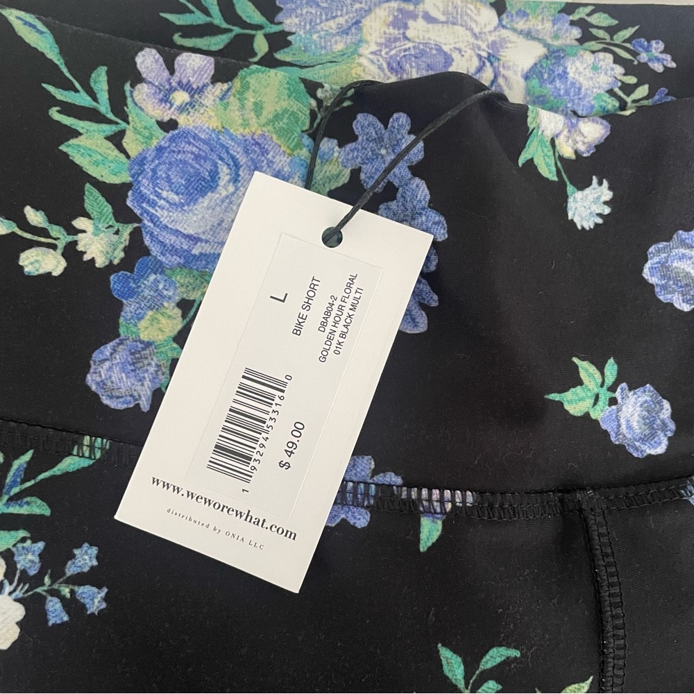 WeWoreWhat Golden Hour Floral Biker Shorts BNWT - Picture 4 of 6